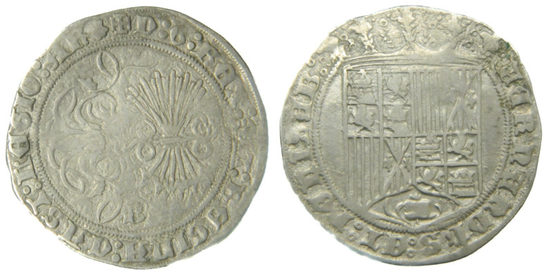 REYES CATÓLICOS (1474-1504) s/d. 1 real Burgos. (AC 297) 3,28 gr Ar.

MBC