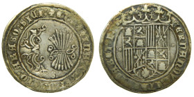 REYES CATÓLICOS (1474-1504) s/d. 1 real Sevilla (AC 410) 3,27 gr Ar.

MBC