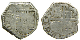 FELIPE III (1598-1621). 1617. Sevilla D. 2 reales. (AC 680: JS B-478). Muy rara. 6,83 gr. 

MBC-/BC+