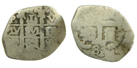 CARLOS II (1665-1700). 1683 V. Potosí. 1 real. (AC 275). 2 gr. Doble fecha.

MBC-