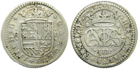 CARLOS III, PRETENDIENTE (1700-1714). 1707. Barcelona. 2 reales. (AC 27). 4,80 gr. 

MBC