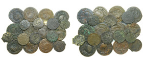 CARLOS III, PRETENDIENTE (1700-1714). Lote 4 monedas de Diner Barcelona, 11 monedas de Ardit Barcelona y 5 monedas de Dinero Zaragoza. Diferentes años...