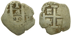 FELIPE V (1700-1746). 1718 M. Lima. 1 real. (AC 399). 2,85 gr. 

BC