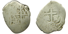 FELIPE V (1700-1746). 1701 Y. Potosí. 1 real. (AC 559). 2,92 gr. Doble fecha.

MBC-