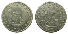 FELIPE V (1700-1746). 1739 MF. Mexico. 2 reales. Columnario. (AC 821 ). 6,58 gr.

MBC