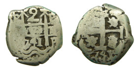 FELIPE V (1700-1746). 1741 P. Potosí. 2 reales. (AC 925). 6,4 gr. Doble fecha completa.

MBC