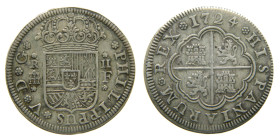 FELIPE V (1700-1746). 1724. Segovia F. 2 reales. (AC 959). 5,93 gr. 

MBC+