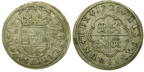 FELIPE V (1700-1746). 1723 J. Sevilla. 2 reales. (AC 981). 5,41 gr. 

MBC+