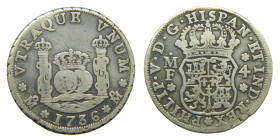FELIPE V (1700-1746). 1736 MF. Mexico. 4 reales. Columnario. (AC 1116). 12,92 gr.

MBC