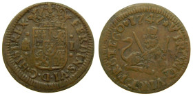 FERNANDO VI (1746-1759). 1747. Segovia. Maravedí (AC 19). Cobre.

MBC+