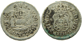 FERNANDO VI (1746-1759). 1752 J. Lima. 1/2 real. Columnario (AC 49). 1,58 gr. Rara.

MBC