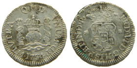 FERNANDO VI (1746-1759). 1754 JD. Lima. 1/2 real. Columnario (AC 53). 1,57 gr. 

MBC