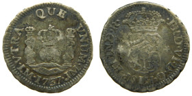 FERNANDO VI (1746-1759). 1757 JM. Lima. 1/2 real. Columnario (AC 60). 1,66 gr.

MBC
