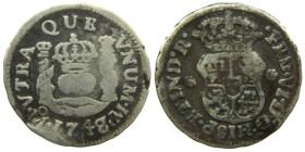 FERNANDO VI (1746-1759) 1748/7 M. Mexico. 1/2 real. Columnario (AC 80). 1,52 gr. 

BC
