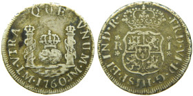 FERNANDO VI (1746-1759). 1760/50 JM. Lima. 1 real. Columnario. (AC 165). 3,12 gr.

MBC
