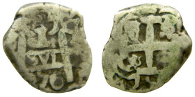 FERNANDO VI (1746-1759). 1756 q. Potosí. 1 real. (AC 227). 3,01 gr. Doble fecha.

MBC-