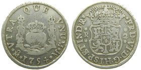 FERNANDO VI (1746-1759). 1754 M. México. 2 reales. Columnario. (AC 295). 6,45 gr. 

MBC