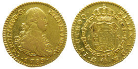CARLOS IV (1788-1808). 1789 MF. Madrid. 1 escudo. (AC 1106). AU 3,33 gr.

MBC+