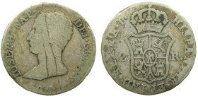 JOSE NAPOLEON (1808-1813). 1811 AI. Madrid. 2 reales. (AC 9). 2,80 gr. Rayitas. 

BC-