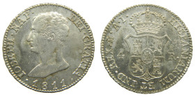 JOSE NAPOLEON (1808-1813). 1811 AI. Madrid. 4 reales. (AC 15). 5,85 gr. 

EBC