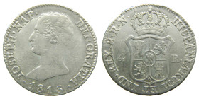 JOSE NAPOLEON (1808-1813). 1813. RN. Madrid. 4 reales. (AC 22). 5,84 gr. 

MBC+