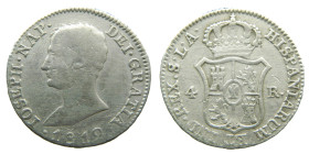 JOSE NAPOLEON (1808-1813). 1812 LA. Sevilla. 4 reales. (AC 25). 5,90 gr. 

MBC