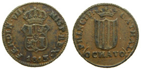 FERNANDO VII (1808-1833). 1813. Cataluña. Ochavo. (AC 2). 1,58 gr. 

MBC+