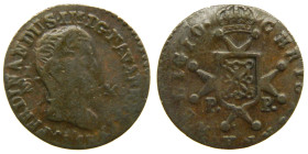FERNANDO VII (1808-1833). 1818. Pamplona. 1/2 maravedí. (AC 26). 0,88 gr. 

BC+