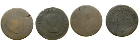 FERNANDO VII (1808-1833). 182(-) y 1822. Manila. Cuarto. (AC - y 96). 

RC/BC