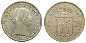 ISABEL II (1833-1868). 1852 CL. Madrid. 1 real.(AC 302). 1,33 gr. 

SC-