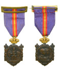 ALFONSO XIII. 1923 Barcelona. Conmemoración de los Somatenes. XX años de su reinado. (Cru.Medalles 1197). 19,96 gr. Cobre . 44x30mm. Ovalada 

SC