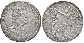 FIRENZE Ferdinando I (1587-1609) Piastra 1596 - MIR 224/9 AG (g 32,42) Screpolature diffuse tipiche dell'emissione

Status: BB+