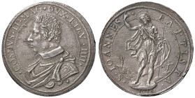 FIRENZE Cosimo II (1609-1621) Piastra 1618 - MIR 261/4 (indicato R/5 unico?) AG (g 32,20) RRRRR Il MIR assegna il massimo grado di raritÃ a questo mil...