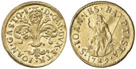 FIRENZE Gian Gastone (1723-1737) Fiorino 1729 - MIR 345/7 AU (g 3,49) Una minima ondulazione del tondello ma splendido esemplare, di gran lunga superi...