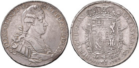 FIRENZE Pietro Leopoldo (1765-1790) Francescone 1784 serie Cinganelli - MIR 383 AG (g 27,24) RRR Nella nostra asta 63 un esemplare in conservazione BB...