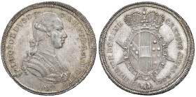 FIRENZE Pietro Leopoldo (1765-1790) Mezzo francescone 1787 - MIR 387/3 AG (g 13,63) RR

Status: SPL-FDC