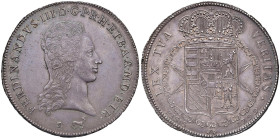 FIRENZE Ferdinando III (1790-1801) Francescone 1797 variante ETR. - MIR 405/6 AG (g 27,23) R Ottima conservazione

Status: qFDC