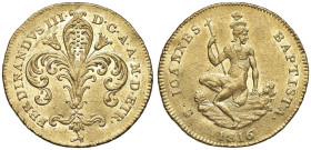 FIRENZE Ferdinando III (1814-1824) Ruspone 1816 - MIR 433/2 AU (g 10,47) R Colpetto al bordo

Status: qSPL