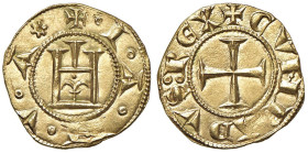 GENOVA Repubblica (1139-1339) Genovino simbolo rosetta - MIR 5 AU RR (g 3,52) R Conservazione eccezionale

Status: FDC