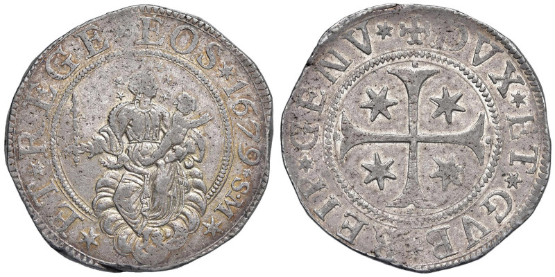 GENOVA Dogi biennali (1528-1797) Scudo 1679 sigla S M - MIR 294/39 AG (g 38,65) ...