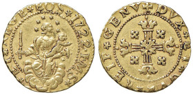 GENOVA Dogi biennali (1528-1797) Mezza doppia 1722 sigla F M S - MIR 262/21 AU (g 3,31) RRR Colpetto al bordo e modesti depositi. Questo esemplare Ã¨ ...