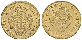 GENOVA Dogi biennali (1528-1797) 48 Lire 1793 - MIR 276/2 AU (g 12,63) R Esemplare assolutamente non circolato, e di qualitÃ eccezionale per questo ti...