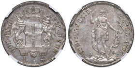 GENOVA Dogi biennali (1528-1797) 4 Lire 1795 Stella dopo la data - MIR 313/2 AG In slab NGC MS 61 2806527-011

Status: MS 61