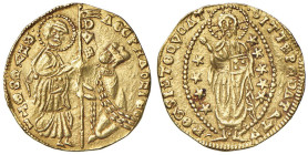 GENOVA Colonie Genovese, Metelino (Lesbos) Domenico Cattaneo della Volta (1333-1336) Ducato - Gamb. 348 var.; Mazarakis 11/35a AU (g 3,41) RRRR Colpo ...