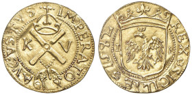 Messina Carlo V d'Asburgo (1516-1556) Scudo 1542 - MIR 282/2 AU (g 3,26) RRR Esemplare di grande freschezza e qualitÃ per la tipologia. Certamente uno...