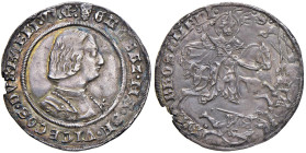 MILANO Galeazzo Maria Sforza (1468-1476) Grosso da 8 soldi - MIR 203/1 AG (g 3,72) RR Bell'esemplare dalla delicata patina iridescente

Status: SPL
