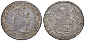 MILANO Carlo VI (1711-1740) 20 Soldi 1725 - MIR 414/4 AG (g 3,73) R Bella patina

Status: qSPL