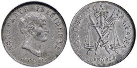 Repubblica Italiana Napoleone I (1802-1805) 8 Denari AN III (1804) - Pagani Prove 452, CNI 17, Luppino 804 Tin Pattern RRR Ex asta UBS 53 del 2002, lo...