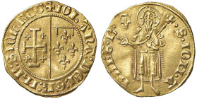 NAPOLI Giovanna I dâ€™AngiÃ² (1343-1347) Fiorino - MIR 31; Fr. (Provenza) 812 AU (g 3,00) RR Lieve ondulazione del tondello

Status: SPL+