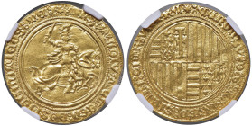 NAPOLI Alfonso I d'Aragona (1442-1458) Ducato e mezzo - MIR 53 AU (g 5,12) R In slab NGC AU 55 cod. 6962275-005

Status: AU 55